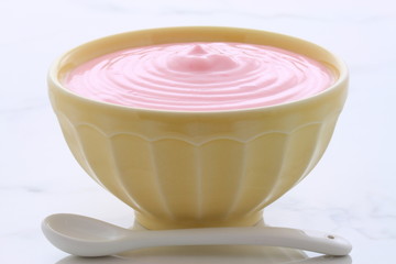 vintage strawberry yogurt