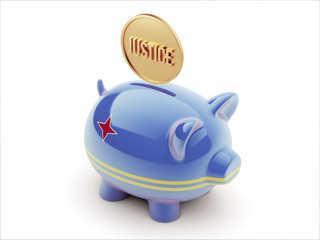 Aruba. Justice Concept. Piggy Concept