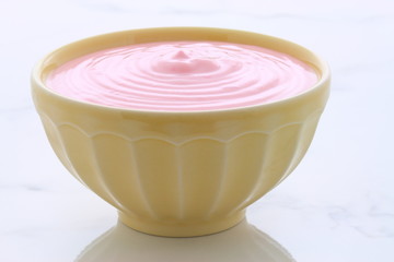 vintage strawberry yogurt