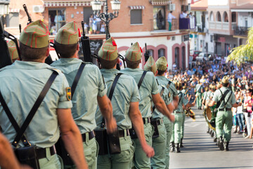 Spanish Legionnaires Marching