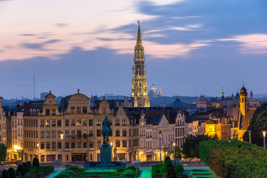 View of Brussels city center - Belgium