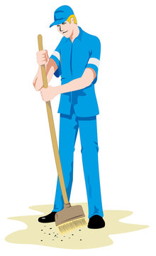 Job janitor person