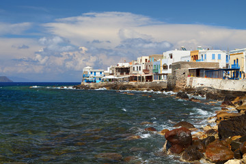 Mandraki village at Nysiros island in Greece