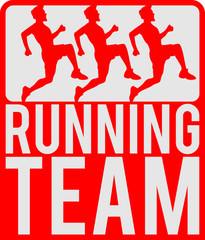 Running Team Crew Logo Design