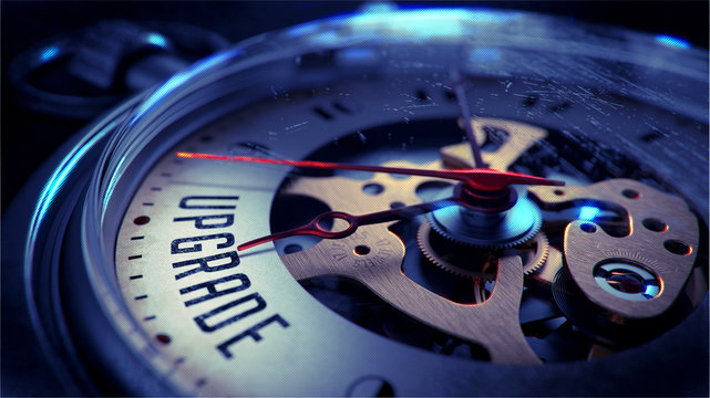 Upgrade on Pocket Watch Face. Time Concept.