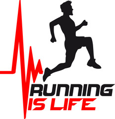 Running is Life Puls Herzschlag Frequenz