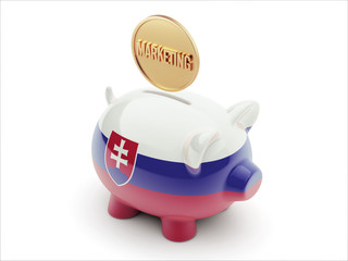 Slovakia Marketing Concept Piggy Concept