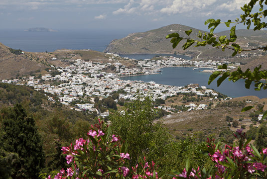 The Scala port at Patmos island in Greece