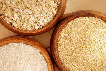 oatmeal, millet, rice