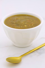 Appetizing home made tomatillo sauce