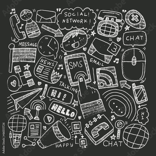 Doodle Communication Background Wall Mural Wallpaper Murals Notkoo08 Doodle Communication Background Wall Mural Wallpaper Murals Notkoo08