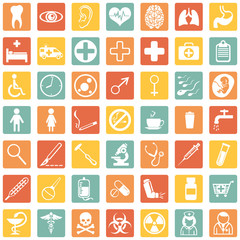 Vector Set of Medical Icons