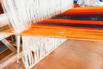 Weaving machine.