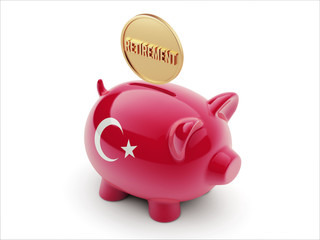 Turkey Retirement Concept Piggy Concept