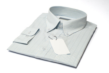 men's shirt and label