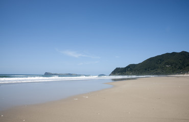Fototapeta na wymiar Idyllic beach scene.