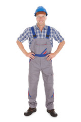 Manual Worker Standing With Hands On Hip
