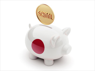 Japan School Concept Piggy Concept