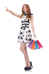 Woman in shopping concept