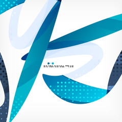 Colorful abstract flowing shapes