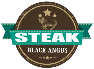 black angus steak stamp