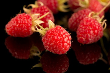 Fresh raspberries