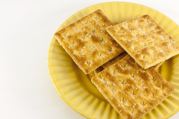 A plate of biscuit with sugar