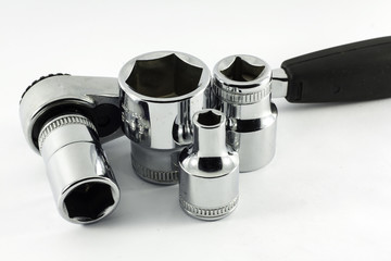 Chrome ratchet and socket