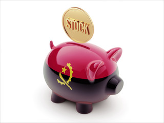 Angola Stock Concept Piggy Concept