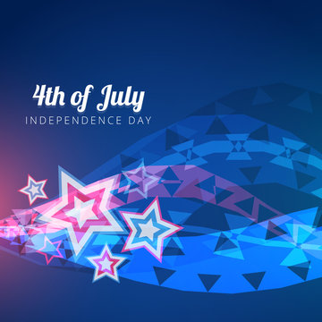 vector 4th of july design