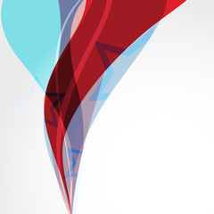 Obraz premium wave style background
