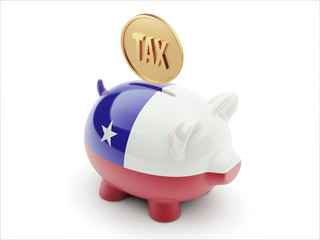 Chile Tax Concept Piggy Concept