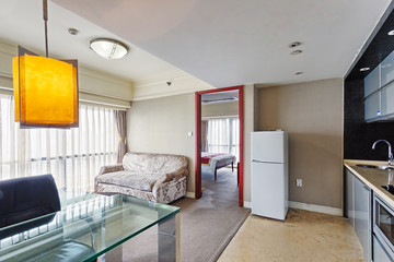 luxury bedroom in hotel