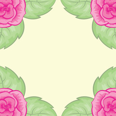 beautiful bright floral background vector