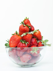 A cup of fresh strawberries