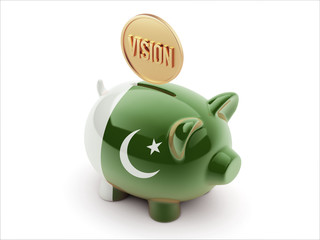 Pakistan Vision Concept. Piggy Concept