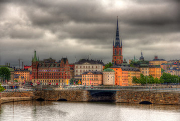 Fototapeta na wymiar View of Stockholm sity center, Sweden