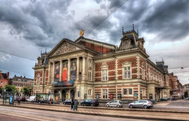 Outdoor-Kissen Royal Concertgebouw, a concert hall in Amsterdam © Leonid Andronov