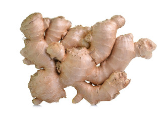 Ginger root isolate on a white background