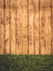 Grass on Wood Template