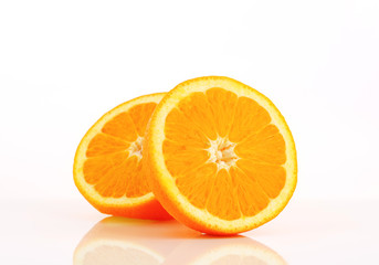 Halved orange