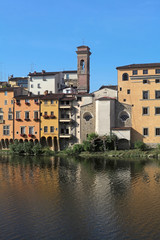 Fototapeta premium Houses of Lungarno, Florence, Tuscany, Italy