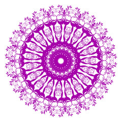 Ornamental round floral pattern