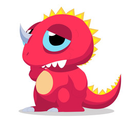 Cute baby dinosaur cartoon