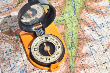 Open compass on the maps.