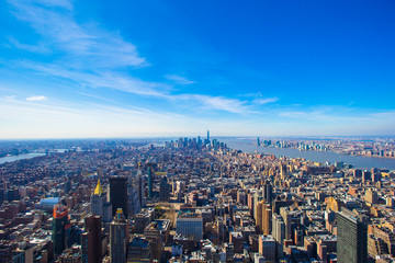 Fototapeta na wymiar Vew of Manhattan from the Empire State Building, New York