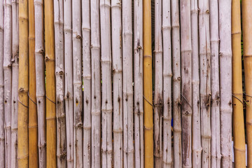 bamboo fence with pattern background