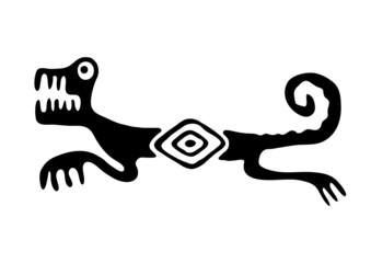 lizard or dragon in native style