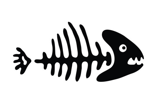 fish bone, vector illustration