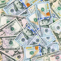 Dollar banknotes as a background